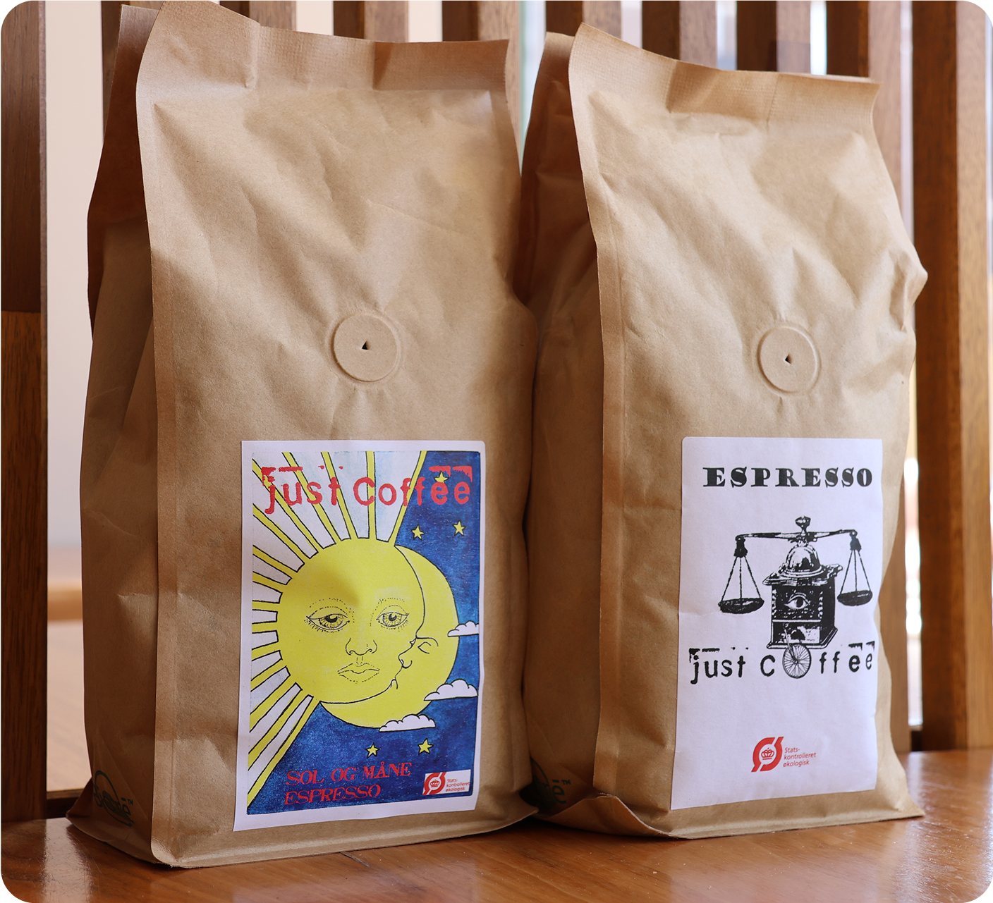 just coffee kaffe bønner poser